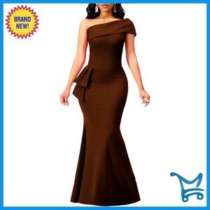 Off Shoulder Mermaid Formal Gown Elegant Floor Length Evening Party Dress